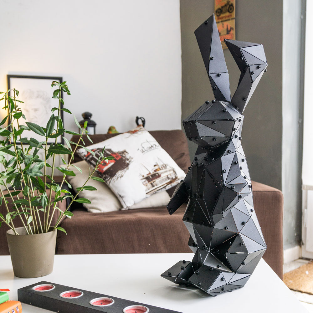 ALICE | 3D Metal Geometric Bunny Floor Decor OTTOCKRAFT™