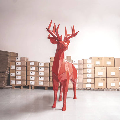 HONA ▪ OUTLET | 3D Metal Geometric Deer Statue OTTOCKRAFT™