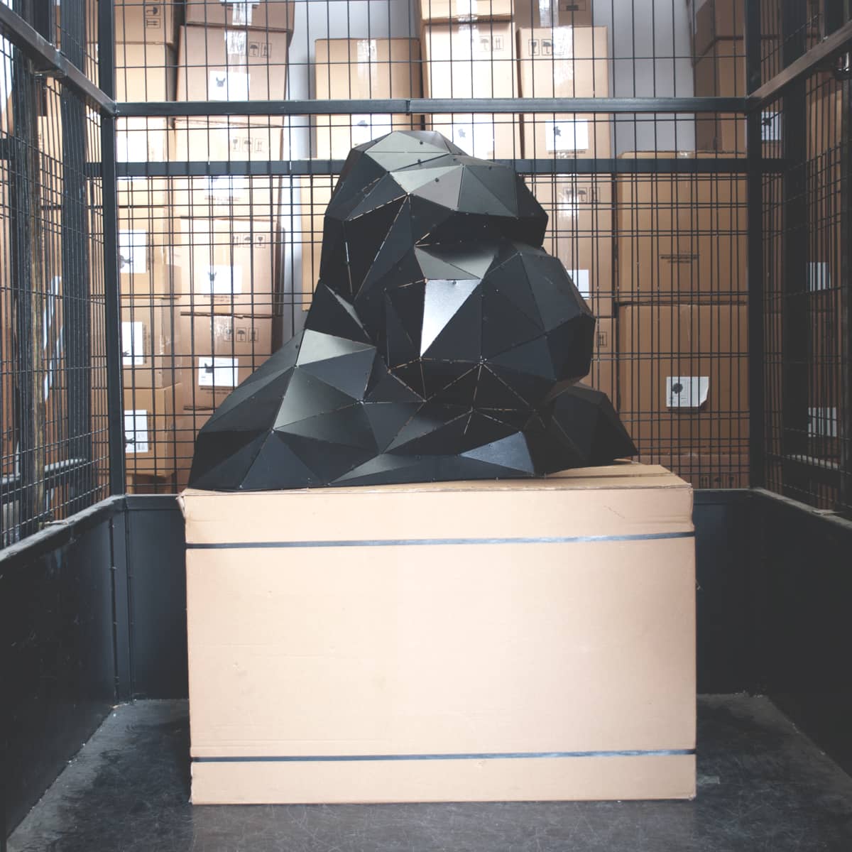 KING KONG ▪ OUTLET | 3D Metal Geometric Gorilla Bust OTTOCKRAFT™