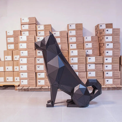 AKITA | 3D Metal Geometric Akita Dog Statue OTTOCKRAFT™