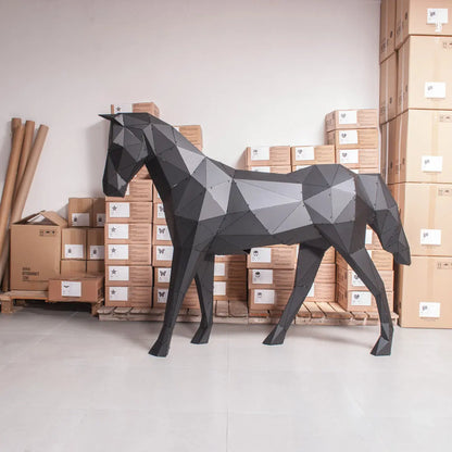 ARDEN | 3D Metal Geometric Horse Statue OTTOCKRAFT™