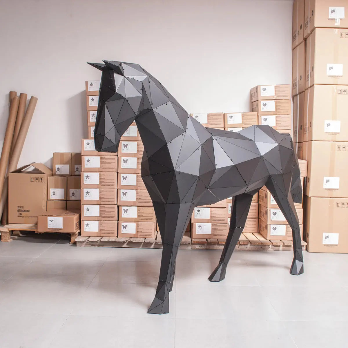 ARDEN | 3D Metal Geometric Horse Statue OTTOCKRAFT™