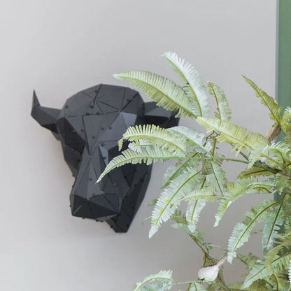 BULLY | 3D Metal Geometric Bull Head Wall Decor OTTOCKRAFT™