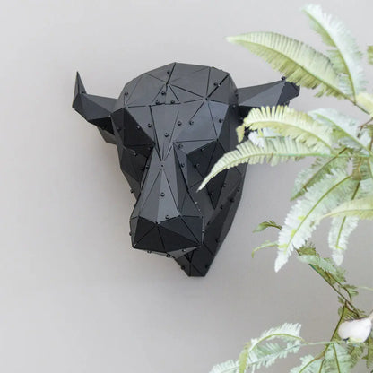 BULLY | 3D Metal Geometric Bull Head Wall Decor OTTOCKRAFT™