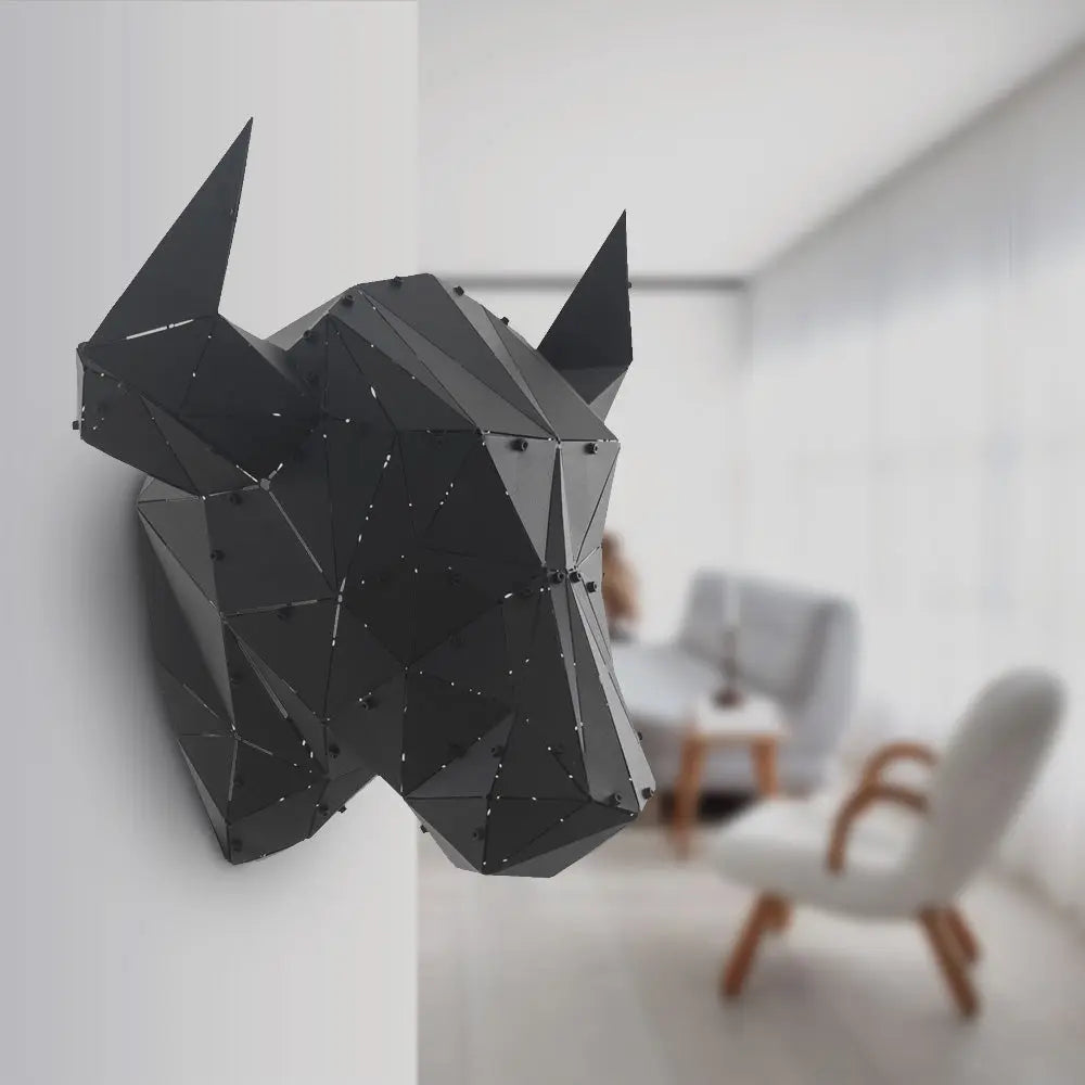 BULLY V2 | 3D Metal Geometric Bull Head Wall Decor OTTOCKRAFT™