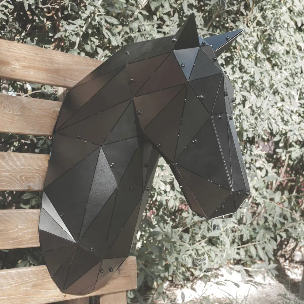 CAVALLO | 3D Metal Geometric Horse Head Wall Decor OTTOCKRAFT™