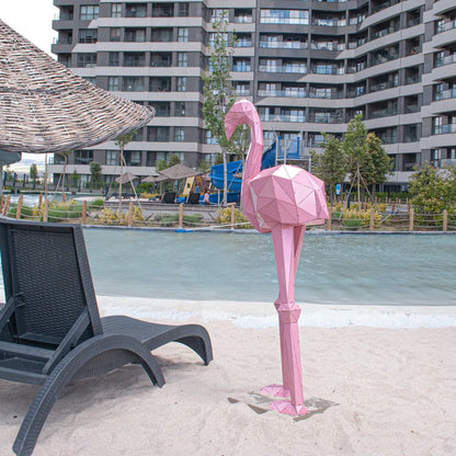 FLAMINGO | 3D Metal Geometric Flamingo Statue OTTOCKRAFT™