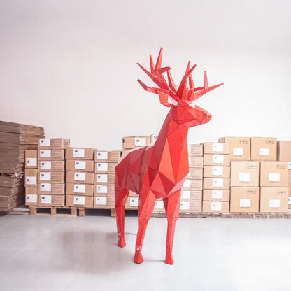 HONA | 3D Metal Geometric Deer Statue OTTOCKRAFT™