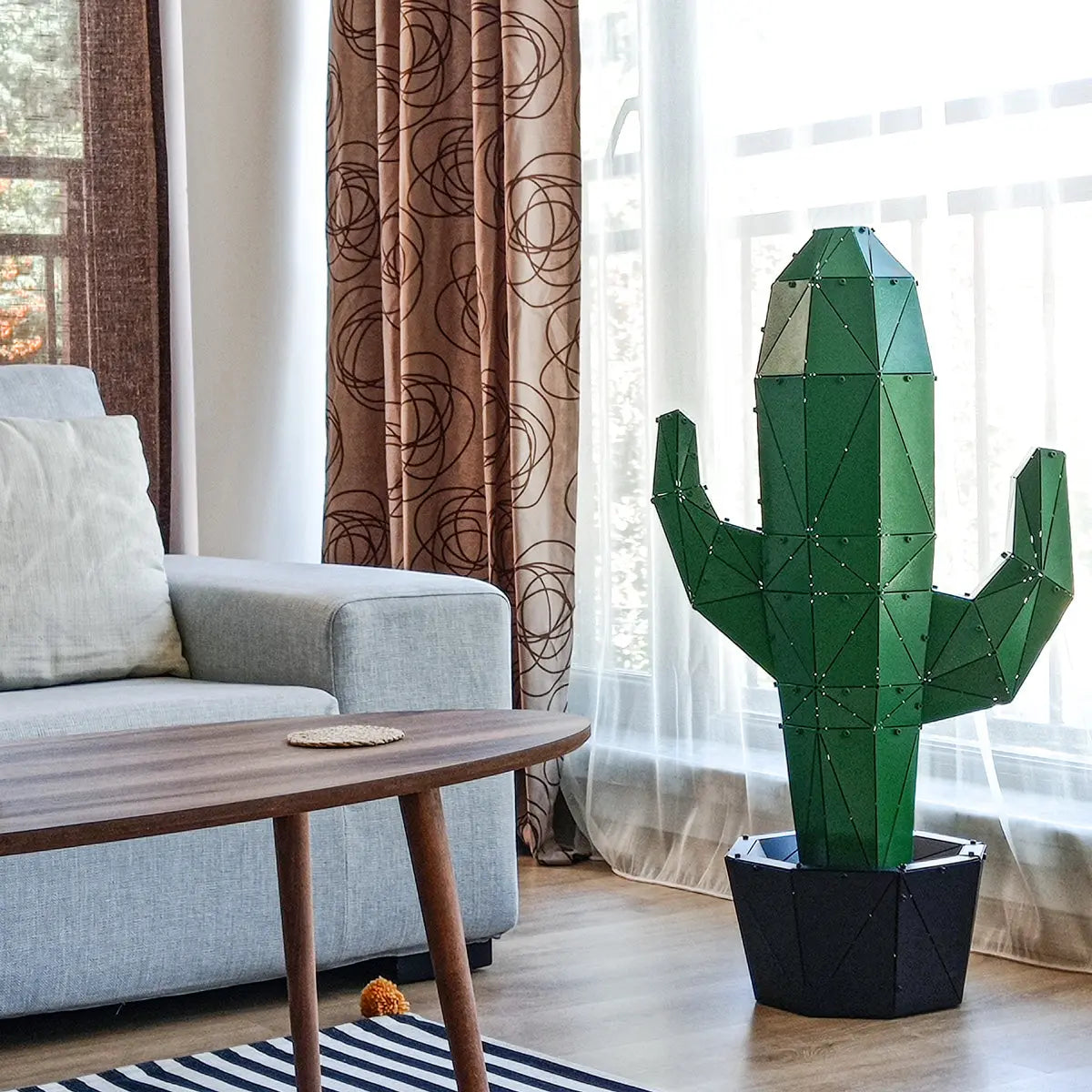 KAKTUS II | 3D Metal Geometric Cactus Shaped Decorative OTTOCKRAFT™