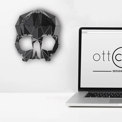 KALLO | 3D Metal Skull Shaped Wall Decor OTTOCKRAFT™