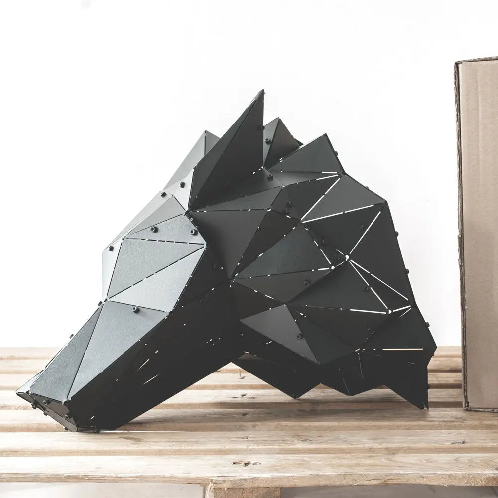 KURT | 3D Metal Geometric Wolf Head Wall Decor OTTOCKRAFT™