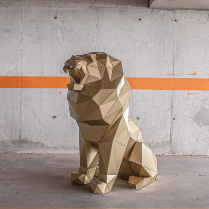 LEON XL | 3D Metal Geometric Lion Statue OTTOCKRAFT™