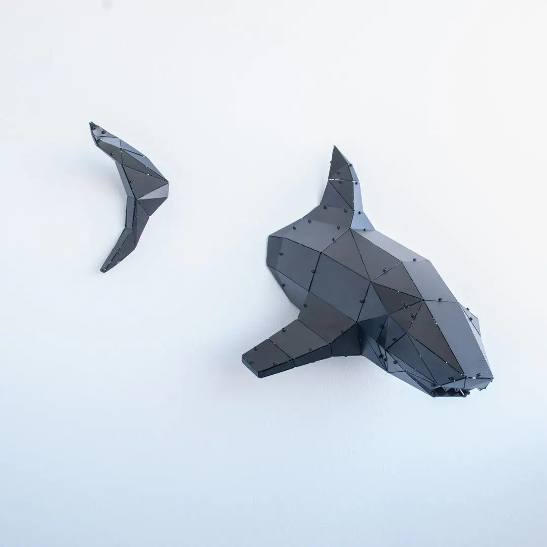 SHARK | 3D Metal Geometric Shark Wall Decor OTTOCKRAFT™