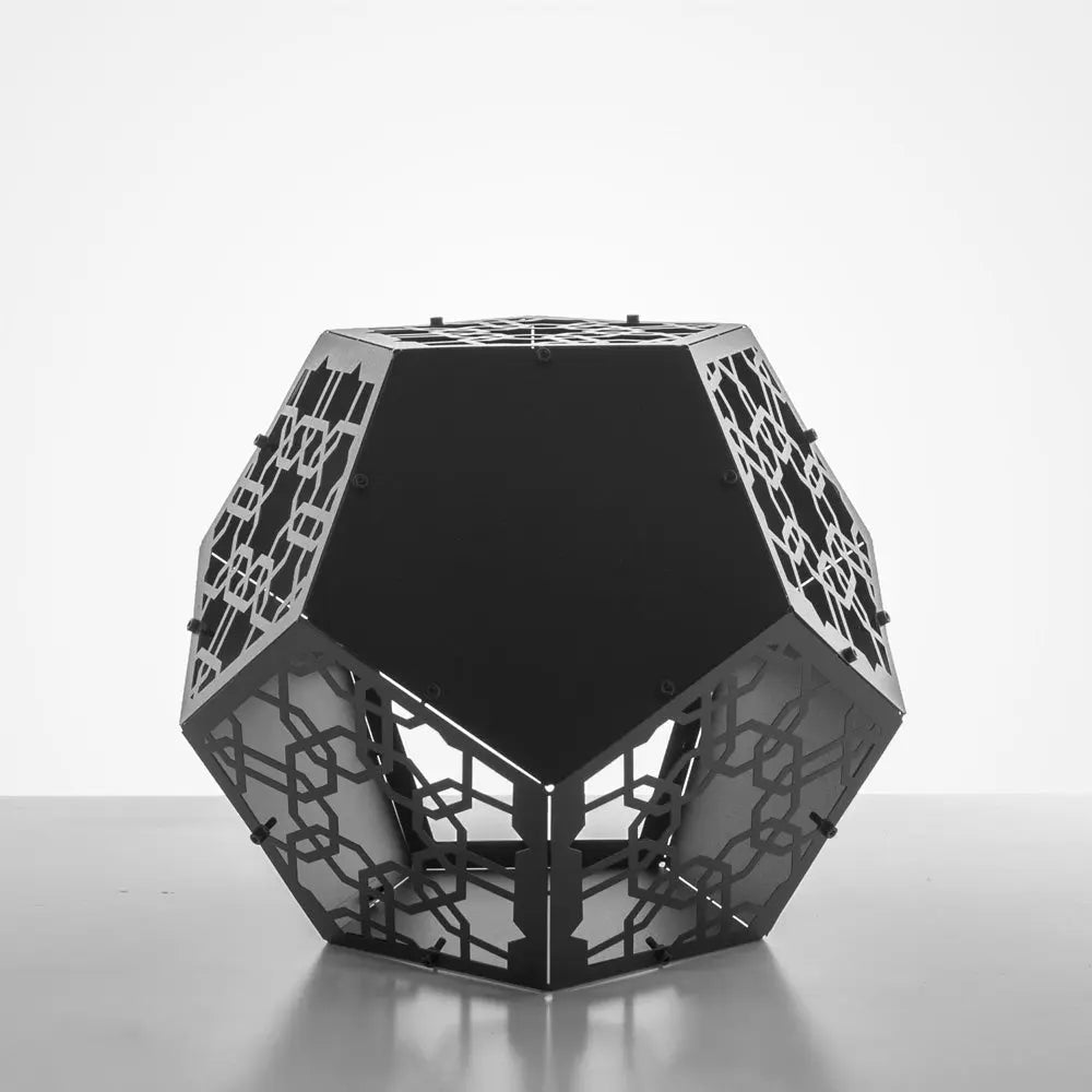 VARGO | 3D Metal Basic Geometric Cut Lantern + Coffe Table OTTOCKRAFT™