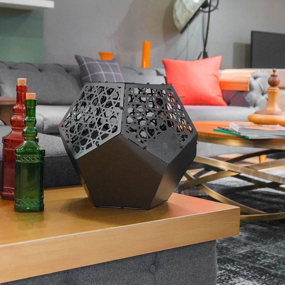 VARGUS | 3D Metal Basic Geometric Cut Lantern + Coffe Table OTTOCKRAFT™