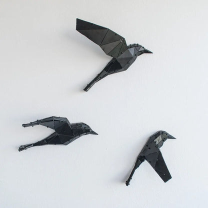VOGELS | 3D Metal Geometric Birds Wall Decor OTTOCKRAFT™
